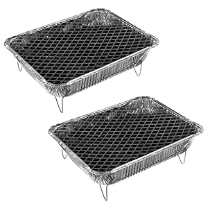 Hac24 2x Aluminium Komplett Einweggrill Set