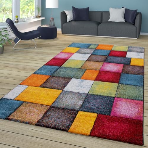 TT Home Tapis Pile Courte Chambre Adulte Salon Modern Motif Geome...