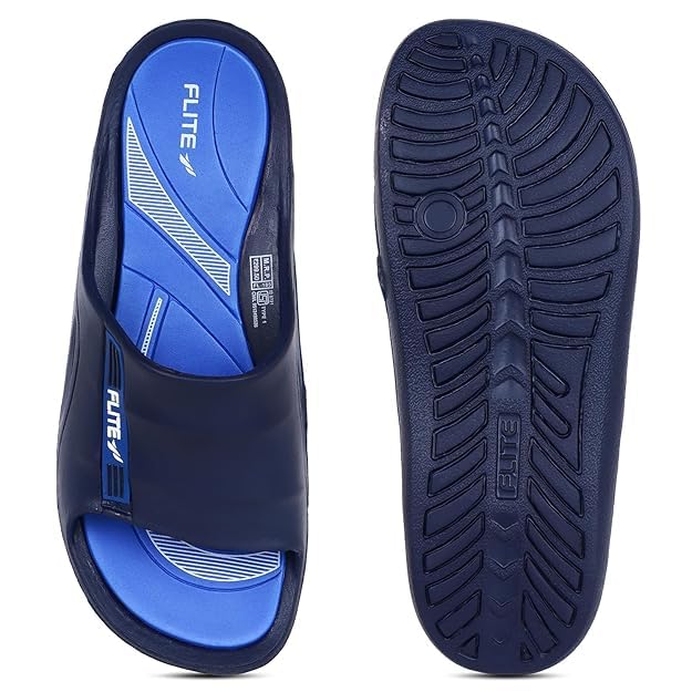 Image of FLITE Slides for Men | FL 185 Comfortable Casual Slippers | Lightweight EVA Sole, PVC Upper