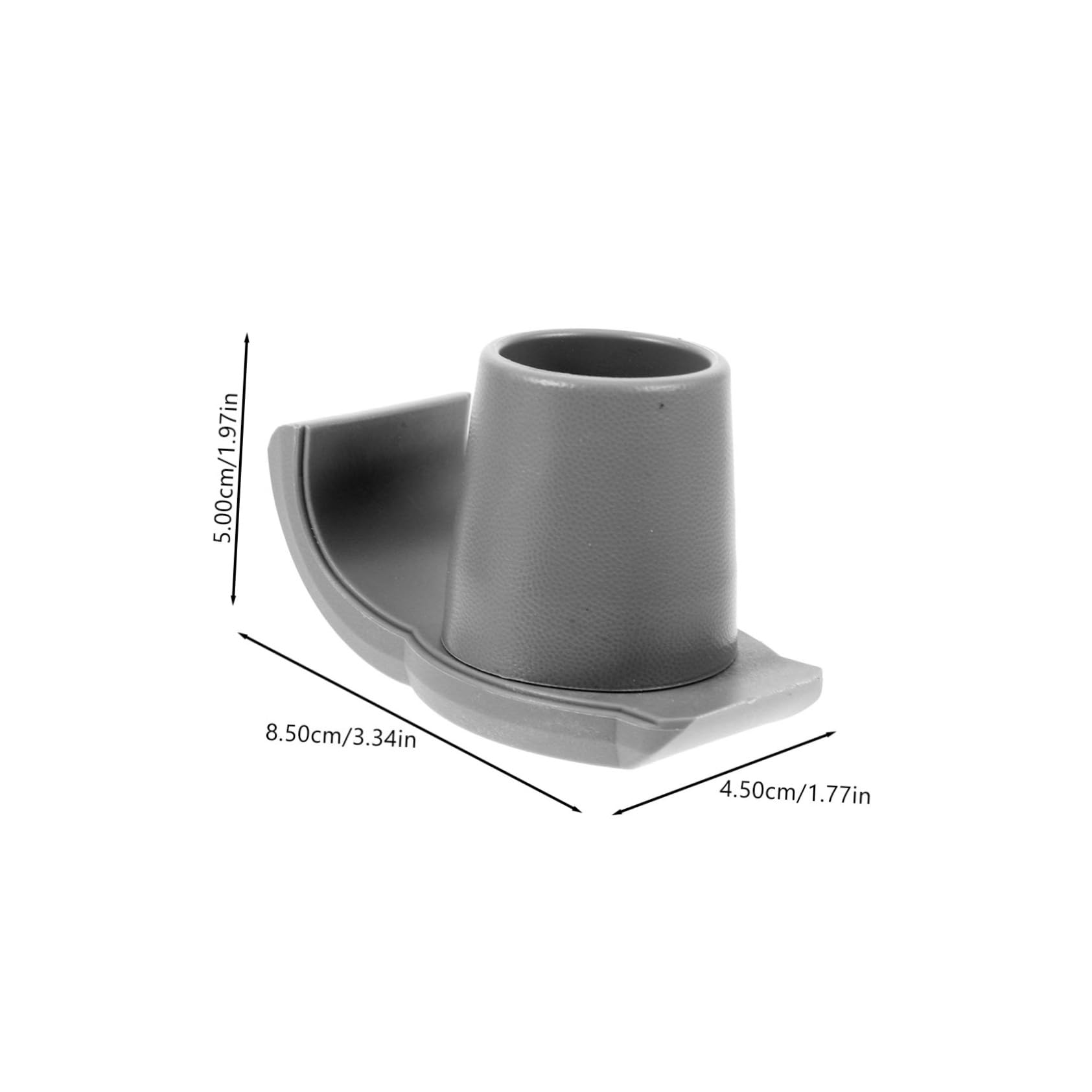 COLLBATH 2pcs Non-Slip Sled Foot Mat Walker Tips Walking Stick Tips Climbing Cane Foot Cover Crutch End Mat Crutch Foot Pads Pole Tip Protectors Non-Slip Crutch Pad Cane Tip Grey Rubber