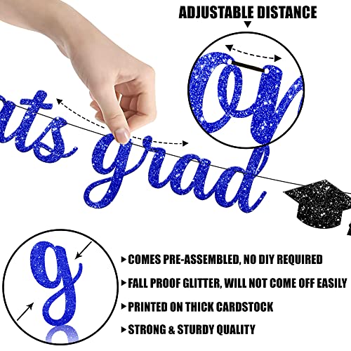 Image of KatchOn, Glitter Congrats Grad Banner - 10 Feet, Pre-Strung | Grad Garland Class of 2026 | Congratulations Graduate Banners 2026 | Graduation Party Decorations | Graduation Decorations 2026