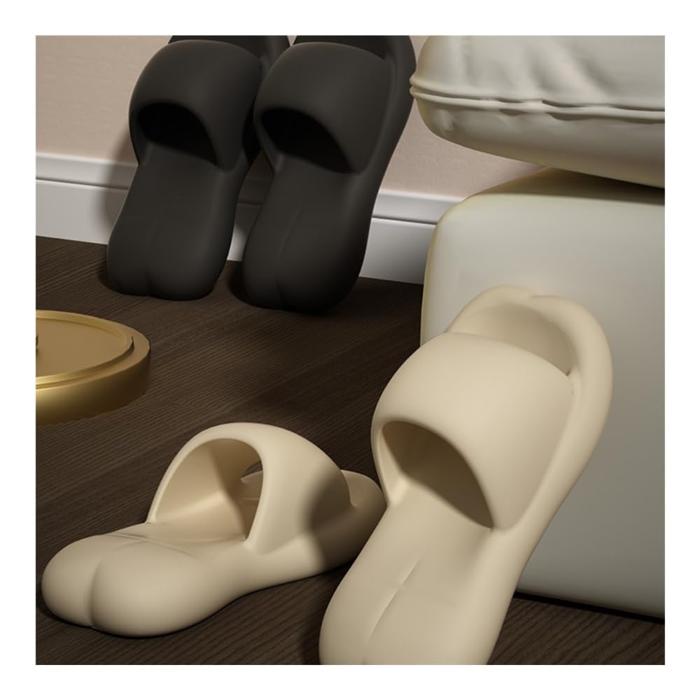 Sandały, Eva Sandal Slippers Female Summer, Indoor Home Bathroom Sandals Outside Wear Buty prysznicowe(Black,36 EU)