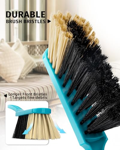 Image of MR.SIGA Dustpan and Brush Set, Pack of 2 Set, Blue & Grey
