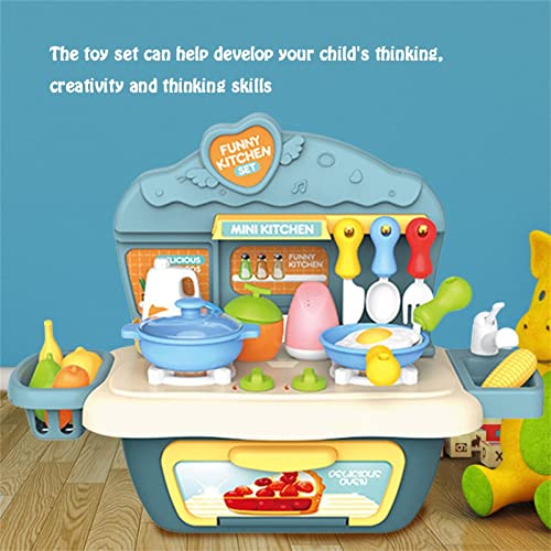 HoneybeeLY Spielküchen-Spielset mit Kochzubehör für Mädchen, Jungen, Kleinkinder – Rollenspiele, so tun, als ob sie EIN… – Bild 2