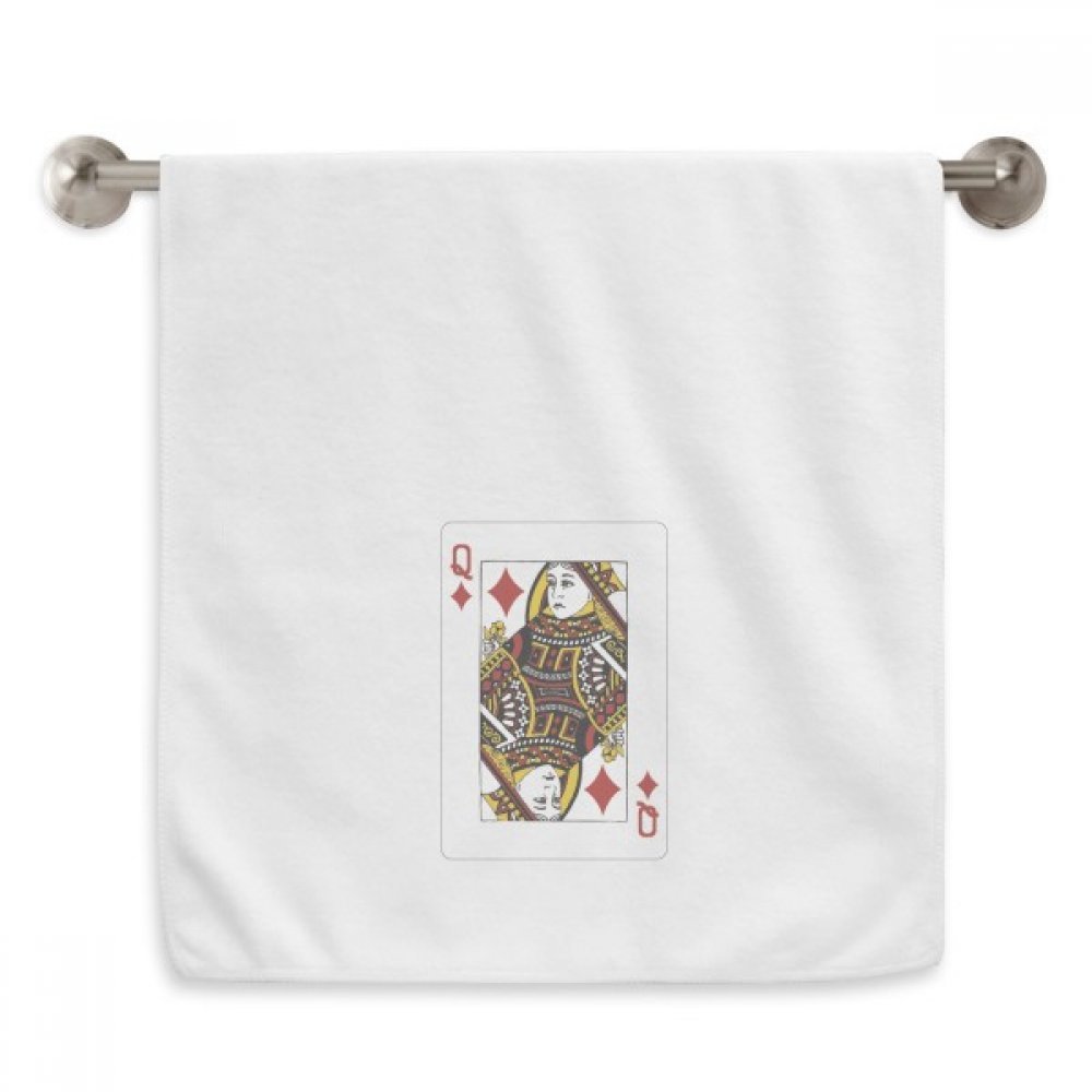 Serviettes moelleuses Q Diamant blanches de 13x29 pouces pour la toilette quotidienne