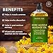 MAJESTIC PURE Arnica Sore Muscle Massage Oil for Massage Therapy - Refreshing and Relaxing - Natural Oils with Lavender & Chamomile Essential Oils - All Skin Types - Men & Women Massage Lotion-8 fl oz