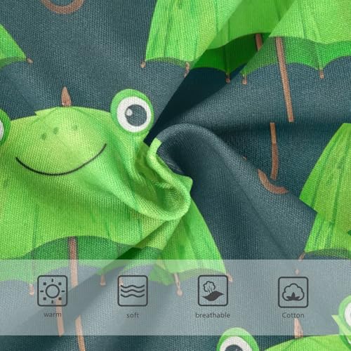 CHIFIGNO Cute Green Frog Boys' Underwear Cotton Boy Briefs Printed Breathable Briefs Underwear3