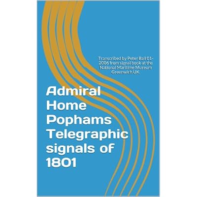 Admiral Home Pophams Telegraphic signals of 1801