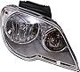 EVAN FISCHER Headlight Assembly Compatible with 2007-2008 Chrysler Pacifica Halogen Passenger Side