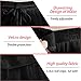 SISROL Women's Crinoline Petticoat Underskirt 4 Hoops Skirt 5 Ruffles Layers Ball Gown Half Slips for Wedding Bridal Dress Black