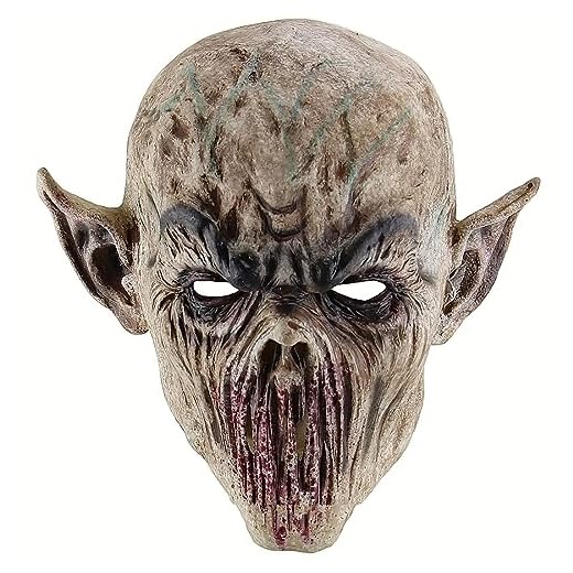 Suuwwwn Máscara de Halloween de Terror, Caretas Realistas de Cosplay, Accesorios de Disfraces de Fiesta
