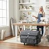 Everything Mary XXL Rolling Sewing Machine Case – Grey Floral Craft Bag with 4 Wheels – Compatible with Brother, Singer & Babylock Embroidery Machines – Durable Storage #1