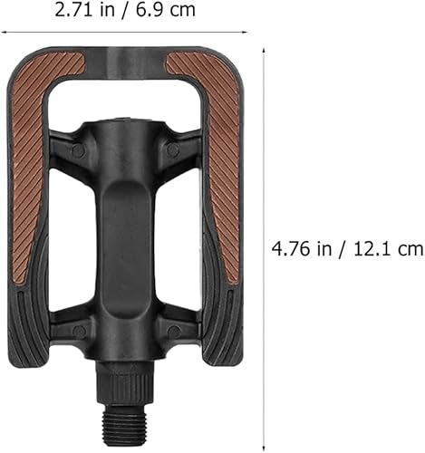 Miniatura 6 de BESPORTBLE 1 par de pedales de bicicleta de montaña antideslizantes, pedales planos MTB pedales de plataforma para bicicleta de montaña de carretera