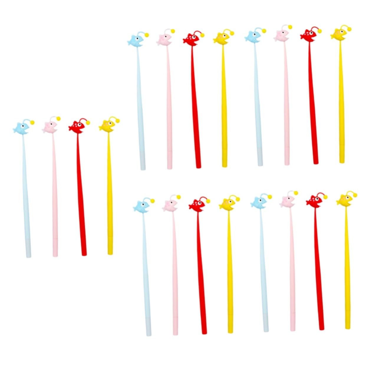 HOMSFOU 5 Series Bolígrafos De Bolígrafos De Gel Oficina De Escritura Y Estudiantes Color Aleatorio 4 Piezas X 5