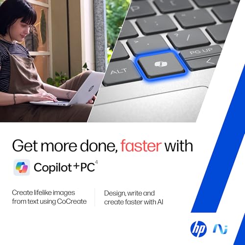 Image of HP OmniBook 3 AMD Ryzen AI 7 350 Next Gen AI Laptop, (16GB DDR5, 512GB SSD), Anti-Glare,15.6'' /39.6cm FHD, Win11,Office24, Silver,1.7kg, FHD Camera w /Privacy Shutter, Backlit, fn0039AU
