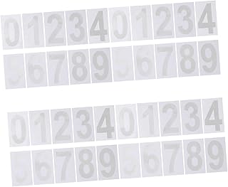 DOITOOL 20 Sets Mailbox External Mailbox Number Water Proof Stickers Number Stickers Number Decals Mail Box House Numbers Plaques Number Self-Adhesive Mailbox Numbers Decal Vinyl Signage