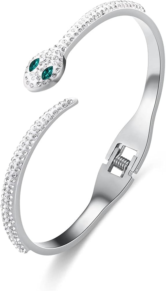 Amazon | Braw 蛇形ブレスレット ピンクゴールド レディース 人気