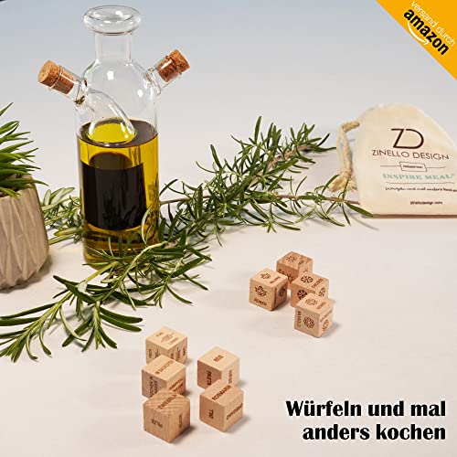 Inspire Meal® Engraved Wooden Cubes for Inspiration in the Kitchen Ideal for Batch Cooking Recipes for Your Personal Cookbook Gourmet Gift Kitchen Gift Meal with Friends - Image 3