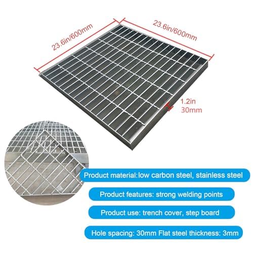 Grille d'évacuation extérieure pour drainage de cour trottoir et solution de remplacement durable