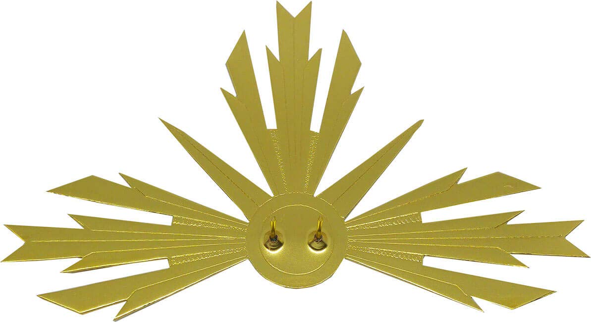 Rayons pour figurine Christ 13cm halo lumineux et nimbus pour restauration de statue religieuse