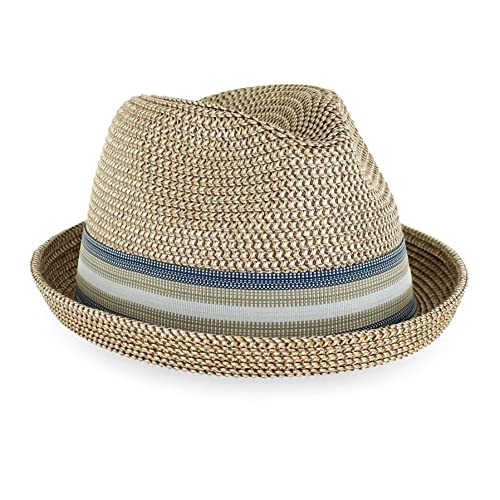 Sombrero Trilby Fedora de Paja Belfry para Hombre y Mujer miniatura 3