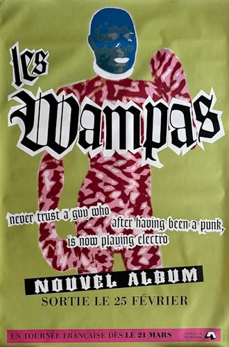 Affiche Les Wampas Concert 2004 pour habiller un grand mur vide 80x120cm