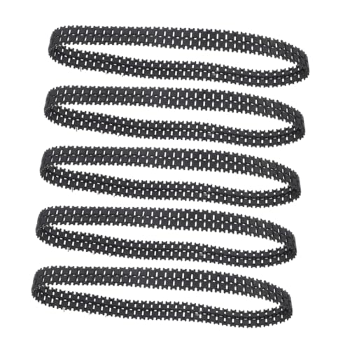 ifundom Rubber Tank Tracks 5pcs DIY Tank Treads Replacement Tracks for DIY Robot Great Traction Stability Easy to Carry