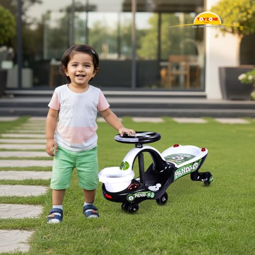 Image of Toyzone Eco Panda Magic Car | Ride-on Baby Car | Swing Car | Comfortable Seat | Elegant Design | Twister Ride on | for Kids Age 2+ (Toyzone Eco Panda-51909)