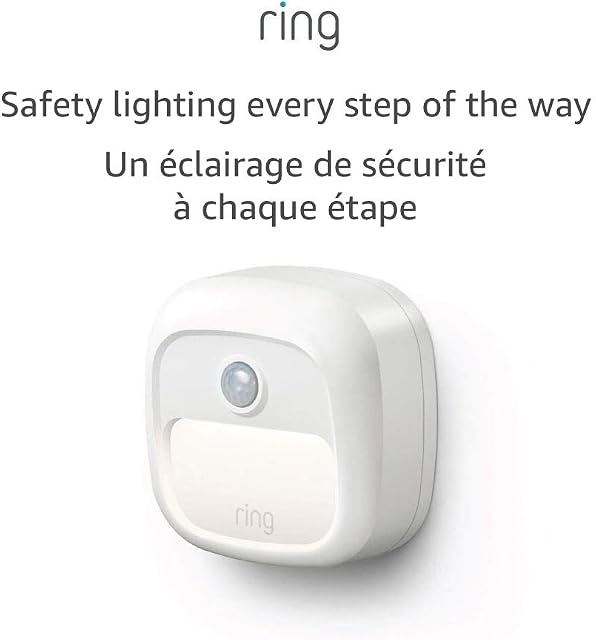 Ring Éclairage intelligent – Lumière de marche, alimentée par batterie, lumière de sécurité pour détecteurs de mouvement en plein air, blanc (congélateur requis)