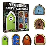 WSLSNZQ Miniatur Elfen-Tür Wichteltür Gartendeko, Feentür für Baumwichtel Garten Set,Wichteltür, Elfentür, Feen Wichtel Tür für Outdoor Bäumedekoration Handwerk (A)