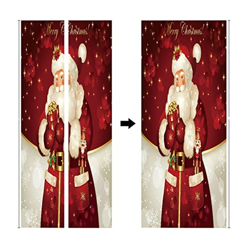 Sticker porte 3D masquant les imperfections pour Noël - 4
