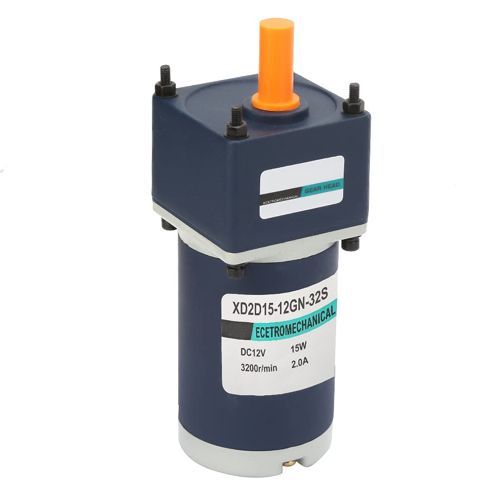 DC 12V 15W Silnik z przekładnią z magnesem trwałym Wał 8 mm Regulowana prędkość CW/CCW (Reduction ratio 200)