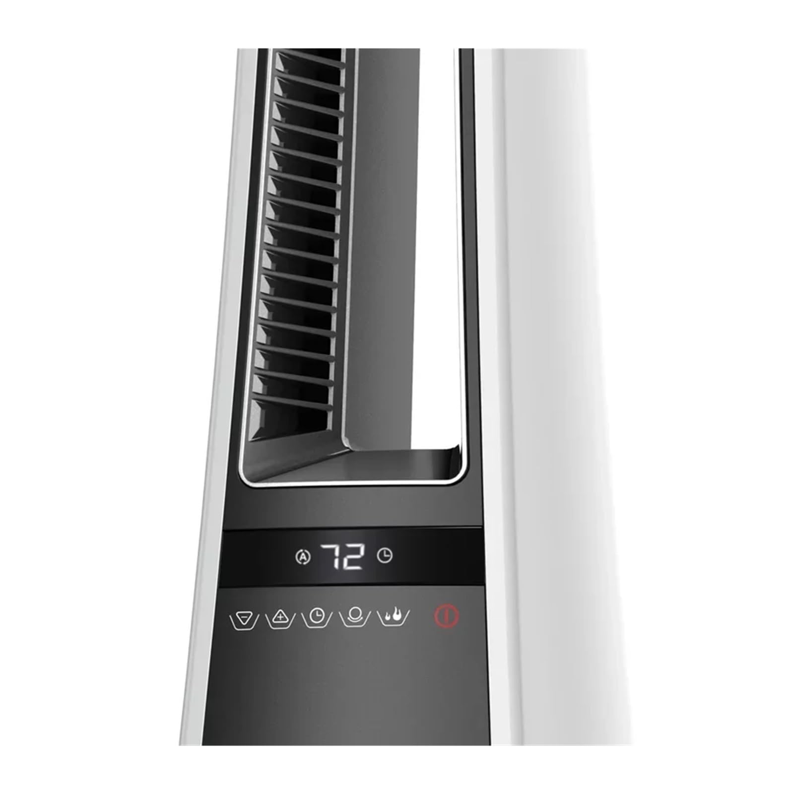 Calefactor de Torre oscilante sin aspas de 1500 W con Control Remoto y Temporizador, AW300, Blanco/Gris