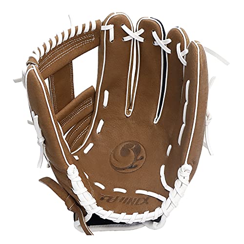 PHINIX Softball Gloves Brown & Black 12.5"-14" (Outfield, 13")