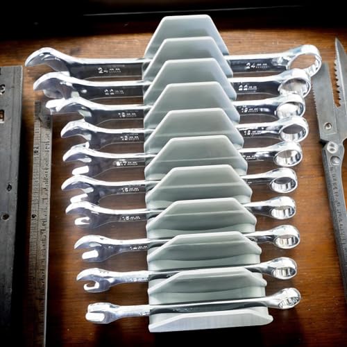 Organizador de llaves estuche de 10 ranuras con rack acoplable portátil 4