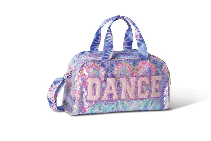 Danznmotion Groovy Sparkle Tie Dye Duffle B25510, Light Purp