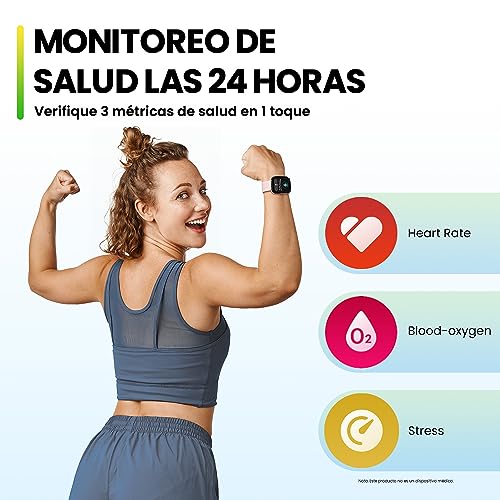 Miniatura 3 de Amazfit Bip 5 Reloj Inteligente 46 mm, Pantalla Grande de 1,91", Llamadas Bluetooth, Alexa integrada, GPS, batería de hasta 10 días, Smartwatch para Hombre y Mujer