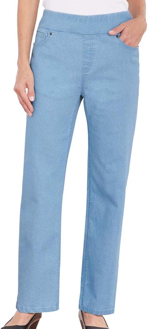 pull up straight leg jeans