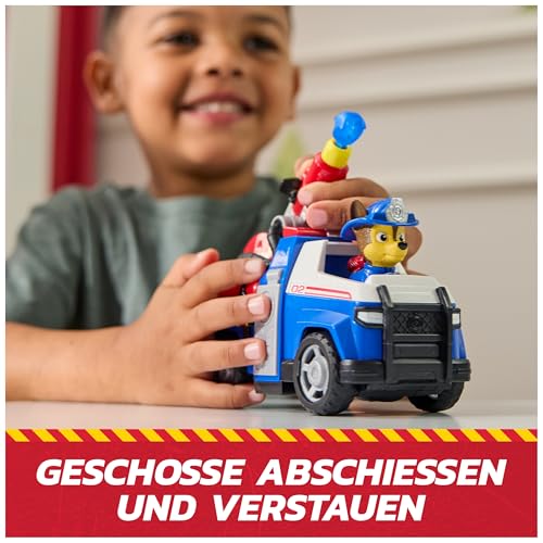 PAW PATROL – Fire Rescue Chases Lösch-Rettungsfahrzeug und Chase Hundefigur, Spielzeug für Kinder ab 3 Jahren