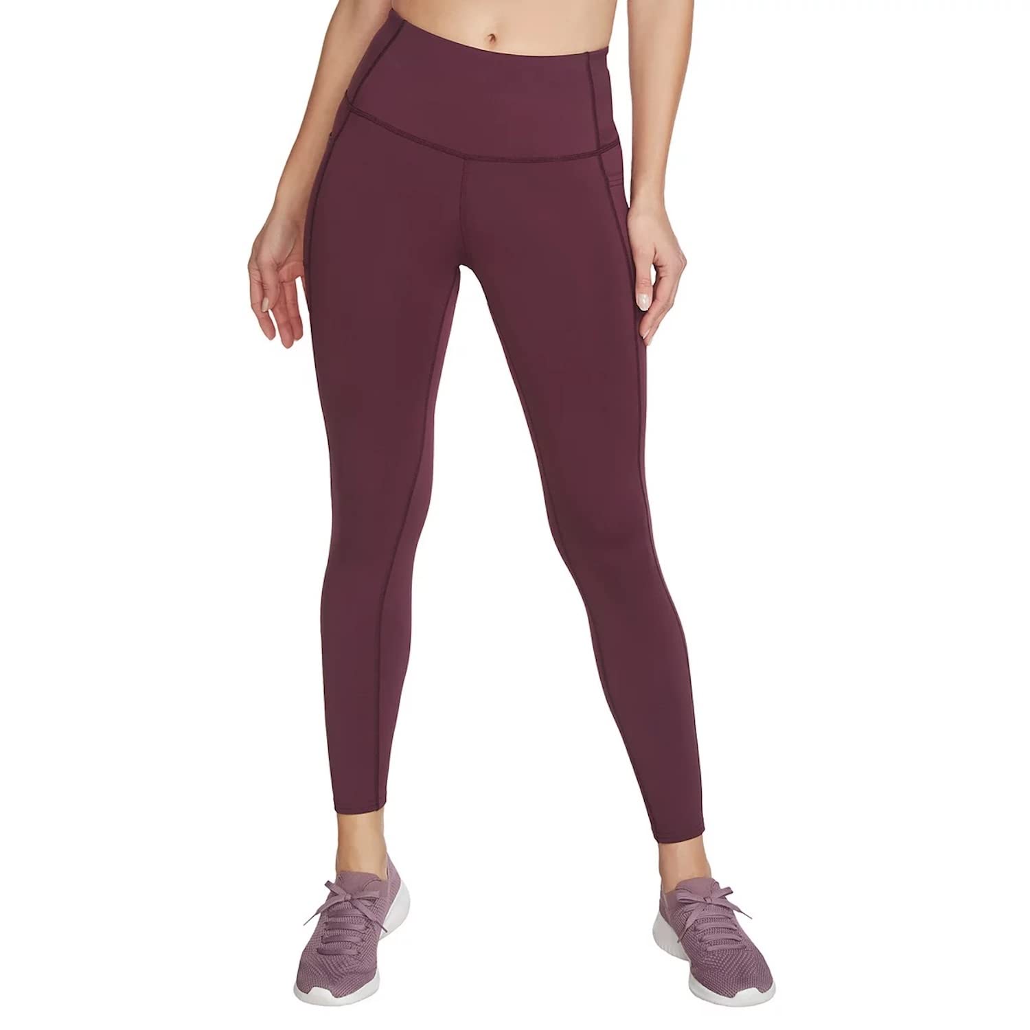 Skechers Women's Gowalk High Waisted Legging, Magenta Purple, Large