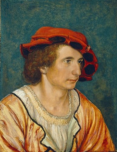 Hans Holbein portrait d'un jeune homme poster grand format toile sans cadre