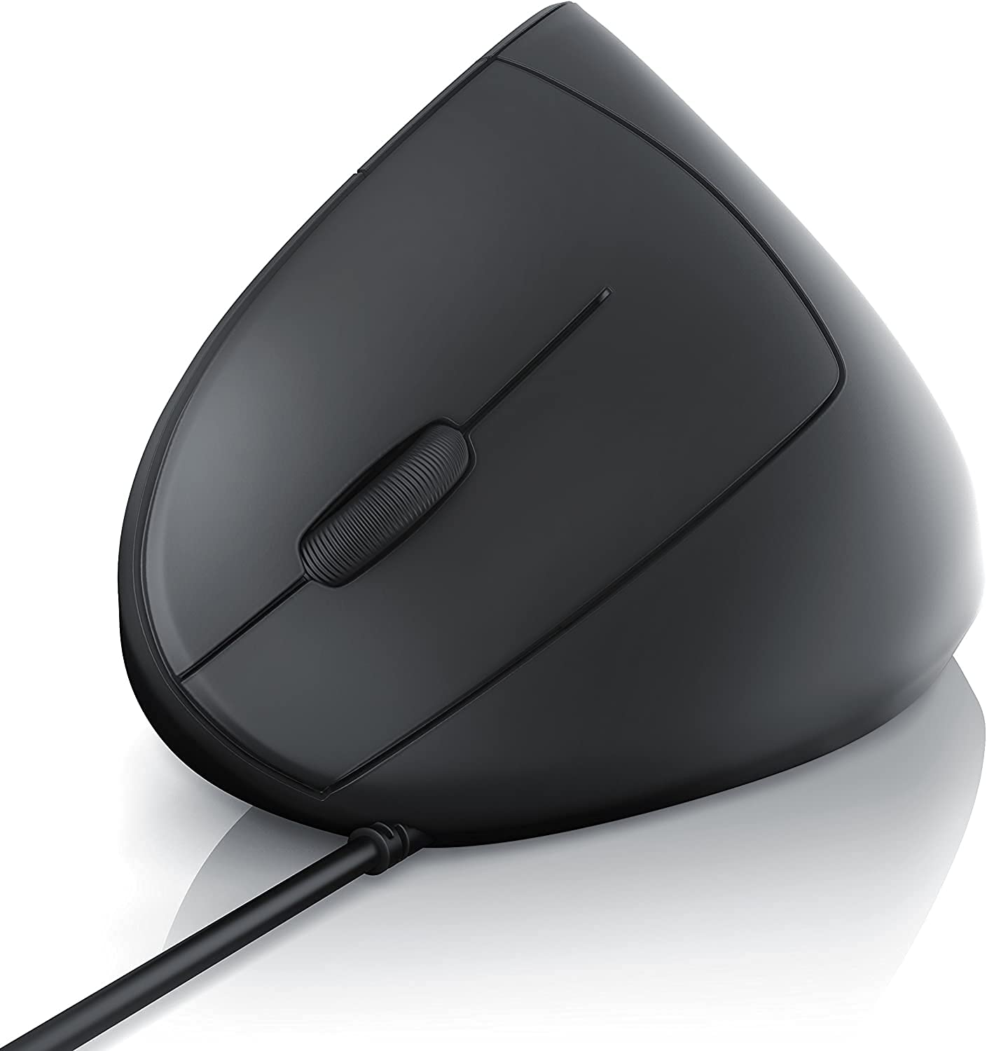 CSL - Nuovo Mouse Verticale per Mancini - Design ergonomico - Previene Il Disturbo del Tunnel Carpale sindrome RSI - rispettoso del Braccio - 5 Tasti