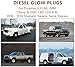 12639701 Diesel Glow Plugs 9G for Duramax LLY LML LMM Chevy&GMC LBZ LGH 6.6L, 2006 2007 2008 2009 2010 2011 2012 2013 2014 2015 2016 Silverado, Savana, Sierra, Express Replaces# 97364968