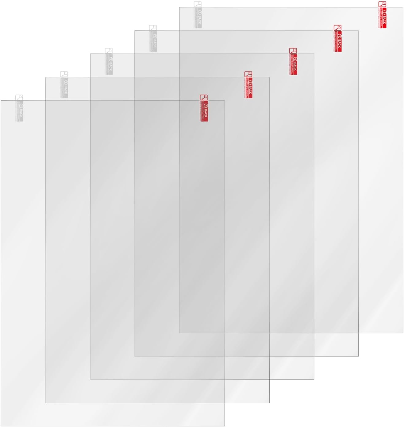 5PCS LCD Screen Protector Film: Scratch-Resistant High Light Transmittance Protective Films for Phrozen Sonic Mega 8K/Mega 8K V2/Mega 8KS LCD Resin 3D Printer,15″