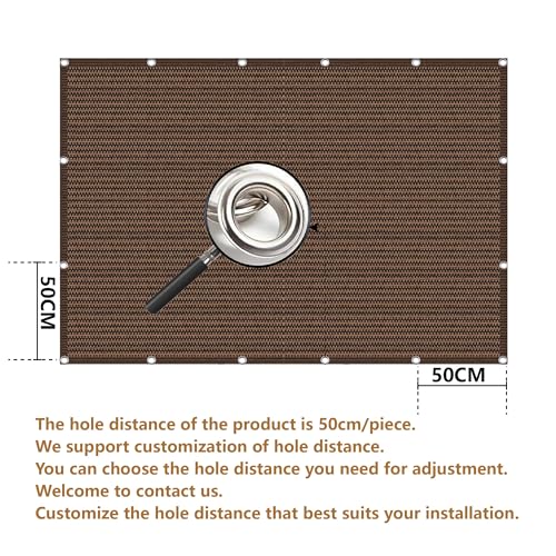 Voile d'ombrage de jardin marron 2.6x3.3 m pour terrasse et pergola