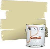 Vista 88 de PRESTIGE Pinturas de pintura exterior e imprimación en uno, 1 galón, plano, combinación comparable de Benjamin Moore* Manzanilla*