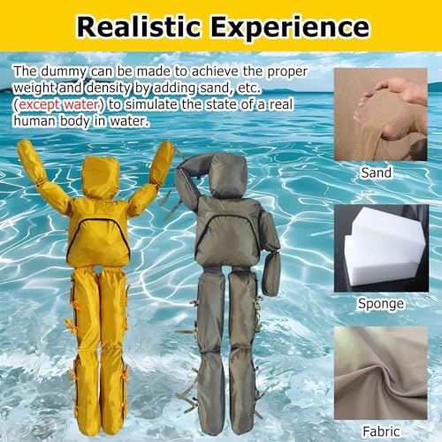 Muñeco Rescate Natación 5.7ft 44lbs Gris Oxford miniatura 4