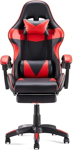 R RUNILEX Gaming Racing Style Ergonomic Premium Office Chair Includ High Back Computer Leather Adjustable Gaming Chair with Adjustment Armrest,…