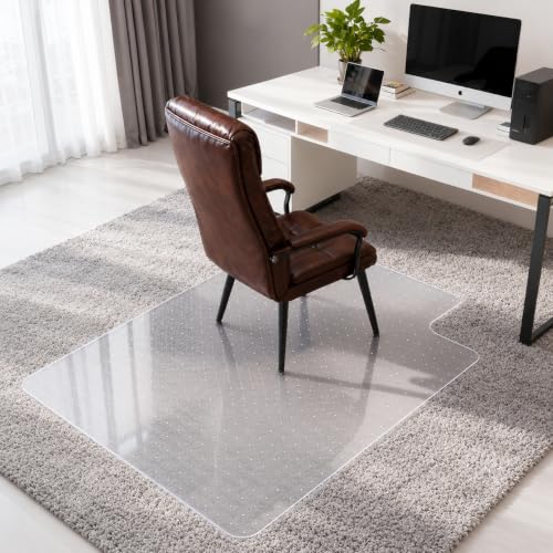 Winado Office Chair Mat, 36 x 48 in, Clear Carpet Floor Protector with Lip