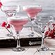 CRYSTALIA Luxury Margarita Gläser 4er Set Margarita Cocktailgläser 300ml 100% BLEIFREI Spülmaschinenfest, Magaritagläser, Koktel Gläser, Margarita Glas, Margarita Trinkgläser für Gefrorene Getränke